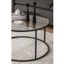 HANAH HOME Sto za dnevnu sobu Startis 80 Black Fume - slika 3