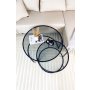 HANAH HOME Sto za dnevnu sobu Tokyo 80 Black Fume - slika 5