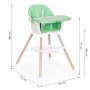 ECO TOYS Hranilica za bebe 2u1 Green - slika 3