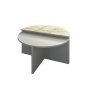 HANAH HOME Sto za dnevnu sobu Dolunay Grey Travertine - slika 4