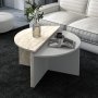 HANAH HOME Sto za dnevnu sobu Dolunay Grey Travertine - slika 1