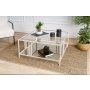 HANAH HOME Sto za dnevnu sobu Uranus White Transparent - slika 2