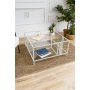 HANAH HOME Sto za dnevnu sobu Uranus White Transparent - slika 3