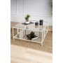 HANAH HOME Sto za dnevnu sobu Uranus White Transparent - slika 4