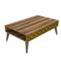 HANAH HOME Sto za dnevnu sobu City Walnut Yellow - slika 3