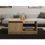 HANAH HOME Sto za dnevnu sobu Sirek Sapphire Oak Anthracite - slika 3