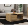 HANAH HOME Sto za dnevnu sobu Sirek Sapphire Oak Anthracite - slika 1