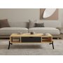 HANAH HOME Sto za dnevnu sobu Faro Sapphire Oak Antracite - slika 3