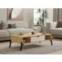 HANAH HOME Sto za dnevnu sobu Faro Sapphire Oak White - slika 1