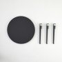 HANAH HOME Sto za dnevnu sobu Fregoia Anthracite Black - slika 4