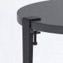 HANAH HOME Sto za dnevnu sobu Fregoia Anthracite Black - slika 5