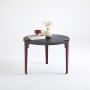 HANAH HOME Sto za dnevnu sobu Fregoia Anthracite Burgundy - slika 2