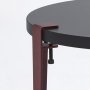 HANAH HOME Sto za dnevnu sobu Fregoia Anthracite Burgundy - slika 5
