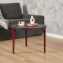 HANAH HOME Sto za dnevnu sobu Fregoia Anthracite Burgundy - slika 1