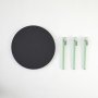 HANAH HOME Sto za dnevnu sobu Fregoia Anthracite Mint Green - slika 4