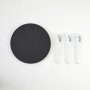 HANAH HOME Sto za dnevnu sobu Fregoia Anthracite White - slika 4