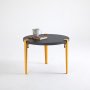 HANAH HOME Sto za dnevnu sobu Fregoia Anthracite Yellow - slika 2