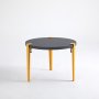 HANAH HOME Sto za dnevnu sobu Fregoia Anthracite Yellow - slika 3