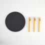 HANAH HOME Sto za dnevnu sobu Fregoia Anthracite Yellow - slika 4