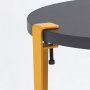 HANAH HOME Sto za dnevnu sobu Fregoia Anthracite Yellow - slika 5