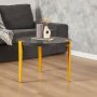 HANAH HOME Sto za dnevnu sobu Fregoia Anthracite Yellow - slika 1