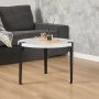 HANAH HOME Sto za dnevnu sobu Fregoia White Black - slika 1