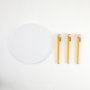 HANAH HOME Sto za dnevnu sobu Fregoia White Yellow - slika 4