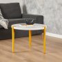 HANAH HOME Sto za dnevnu sobu Fregoia White Yellow - slika 1