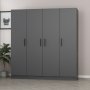 HANAH HOME Ormar u sivoj boji Kale 5078 (506MNR2463) - slika 3