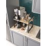 HANAH HOME Kuhinjska polica Malta Atlantic Pine Black - slika 4