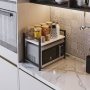 HANAH HOME Kuhinjska polica Malta White Black - slika 1