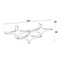 HANAH HOME Zidna polica Susen 3 Black - slika 3
