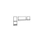HANAH HOME Zidna polica Set Black - slika 5