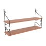 HANAH HOME Zidna polica Seramoni 2'li Walnut - slika 3