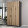 HANAH HOME Ormar Minar 255 Dore Anthracite (506MNR2416) - slika 1