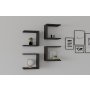 HANAH HOME Zidna polica Base Anthracite - slika 1