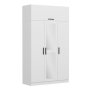 HANAH HOME Ormar Kale sa ogledalom 255 White (506MNR2404) - slika 3