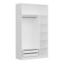 HANAH HOME Ormar Kale sa ogledalom 255 White (506MNR2404) - slika 5