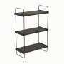 HANAH HOME Zidna polica Pulalis Anthracite - slika 3