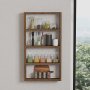 HANAH HOME Zidna polica Quatro Walnut - slika 2
