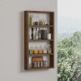 HANAH HOME Zidna polica Quatro Walnut - slika 1