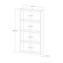 HANAH HOME Zidna polica Quatro White - slika 5