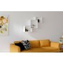 HANAH HOME Zidna polica Silver White - slika 1