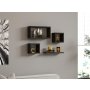 HANAH HOME Zidna polica Babi Anthracite - slika 1