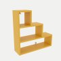 HANAH HOME Zidna polica Piramit Yellow - slika 2