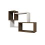 HANAH HOME Zidna polica Afro Walnut - slika 5