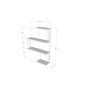 HANAH HOME Zidna polica Cambel Walnut - slika 3