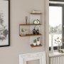 HANAH HOME Zidna polica Cambel Walnut - slika 1