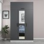 HANAH HOME Ormar Minar 235 Anthracite White (506MNR2411) - slika 2