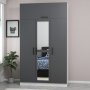 HANAH HOME Ormar Minar 235 Anthracite White (506MNR2411) - slika 3